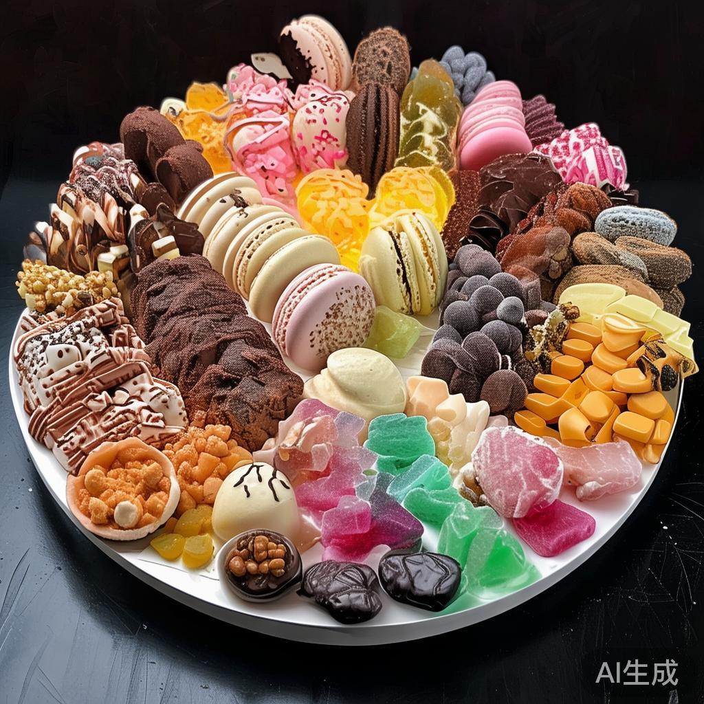 欢乐糖果甜品派对:精彩瞬间与创意体验全记录 创意甜品拼盘:集合不同口味、不同造型的甜品如马卡龙
