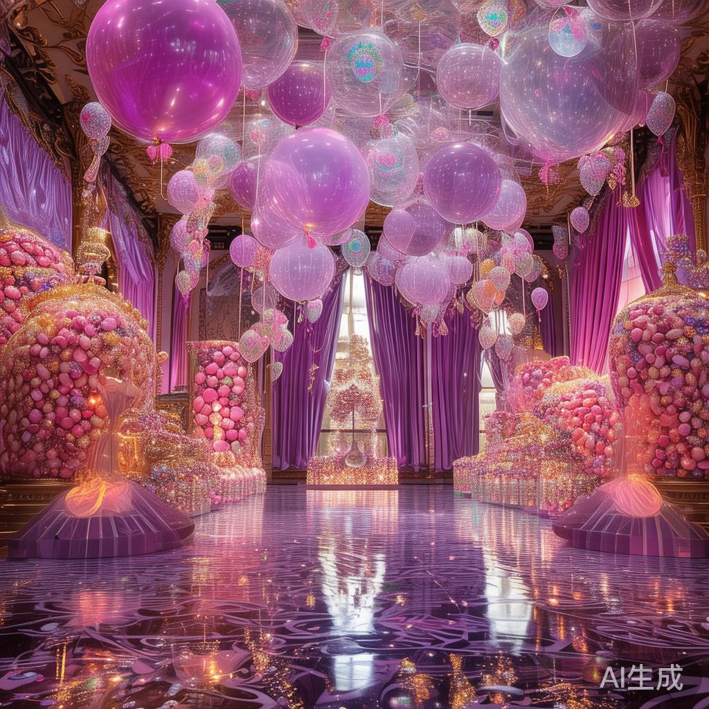 一场成功的女王糖果派对离不开“华丽而不失温馨的场地