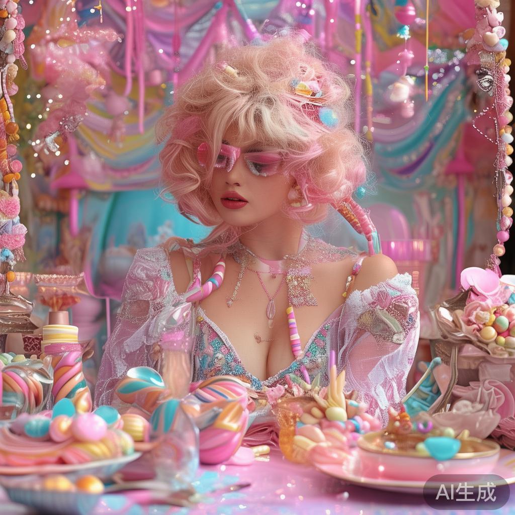 “甜蜜糖果美容派对”在本质上是一场融合童话元素与美